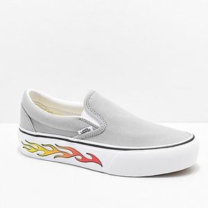Vans Platform Slip-On Sneaker - Flames